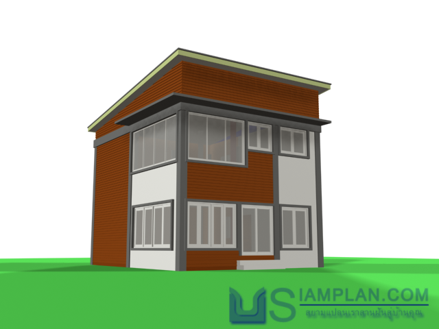 แบบบ้านสองชั้น 3 ห้องนอน 2 ห้องน้ำ