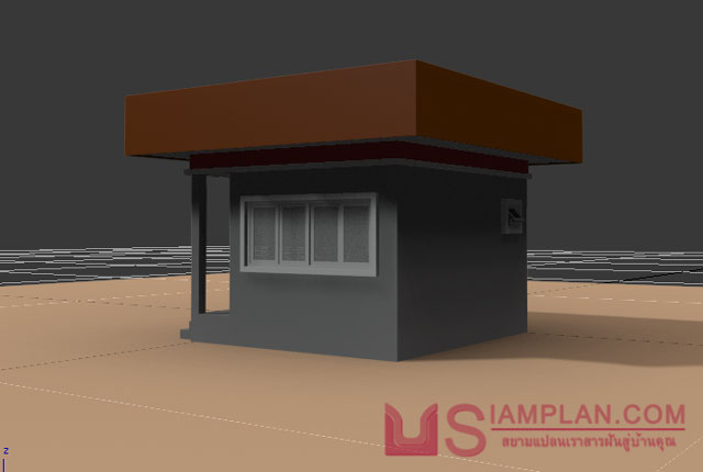 แบบบ้านชั้นเดียว 1 ห้องนอน 1 ห้องน้ำ