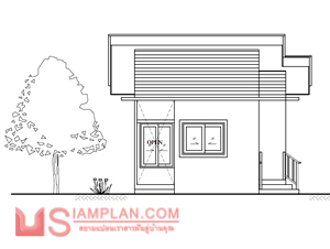 แบบบ้านชั้นเดียว 1 ห้องนอน 1 ห้องน้ำ