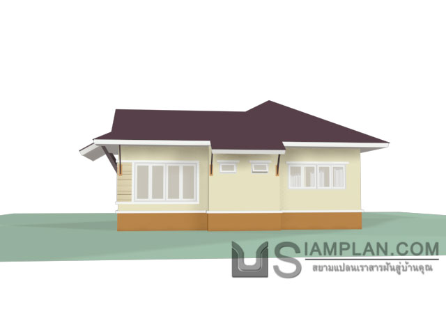แบบบ้านชั้นเดียว 3 ห้องนอน 3 ห้องน้ำ