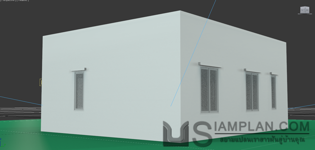 แบบบ้านชั้นเดียว 2 ห้องนอน 1 ห้องน้ำ