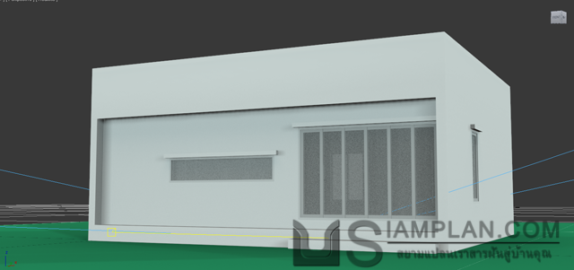 แบบบ้านชั้นเดียว 2 ห้องนอน 1 ห้องน้ำ