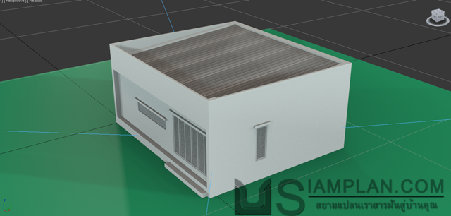 แบบบ้านชั้นเดียว 2 ห้องนอน 1 ห้องน้ำ
