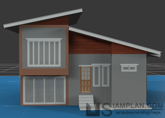 แบบบ้านชั้นเดียว 3 ห้องนอน 3 ห้องน้ำ