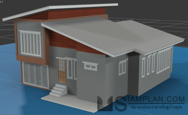 แบบบ้านชั้นเดียว 3 ห้องนอน 3 ห้องน้ำ