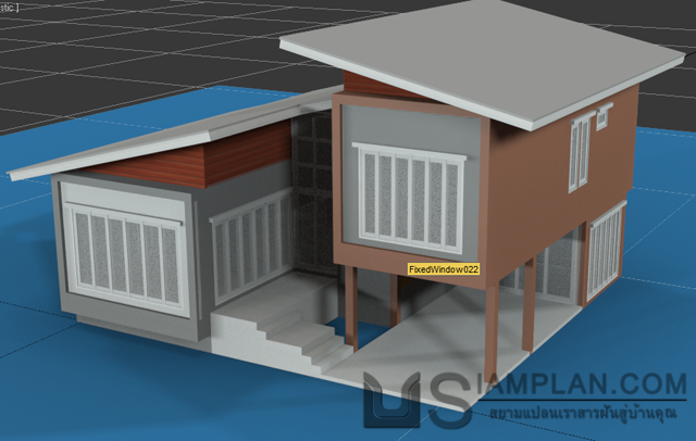 แบบบ้านชั้นเดียว 3 ห้องนอน 3 ห้องน้ำ