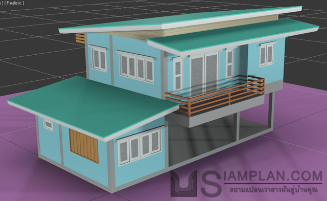 แบบบ้านชั้นเดียว 1 ห้องนอน 1 ห้องน้ำ