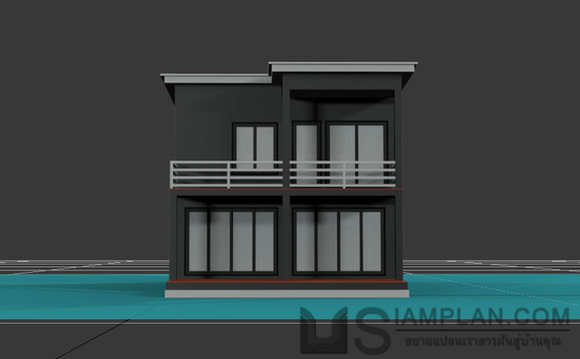 แบบบ้านสองชั้น 3 ห้องนอน 4 ห้องน้ำ