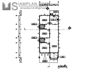 แปลนพื้น บ้านชั้นเดียว 3 ห้องนอน 2 ห้องน้ำ