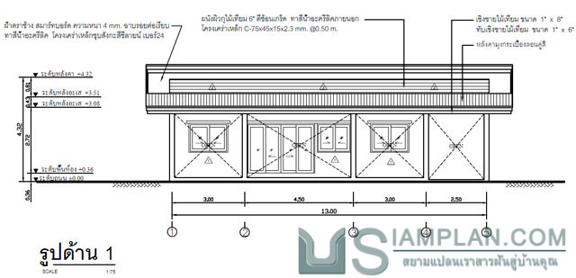 แบบบ้านฟรี 2 ห้องนอน 1 ห้องน้ำ