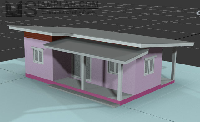 แบบบ้านฟรี 2 ห้องนอน 1 ห้องน้ำ