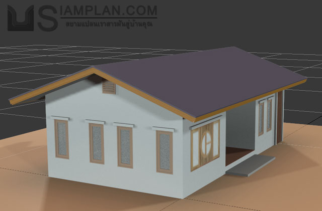 แบบบ้านฟรี 3 ห้องนอน 1 ห้องน้ำ