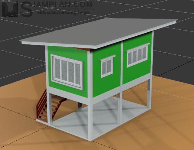 แบบบ้านฟรี 1 ห้องนอน 1 ห้องน้ำ