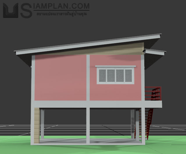 แบบบ้านฟรี 2 ห้องนอน 1 ห้องน้ำ