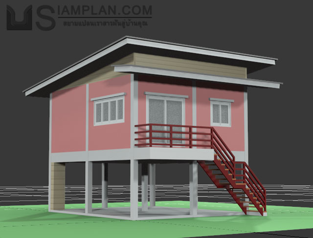 แบบบ้านฟรี 2 ห้องนอน 1 ห้องน้ำ