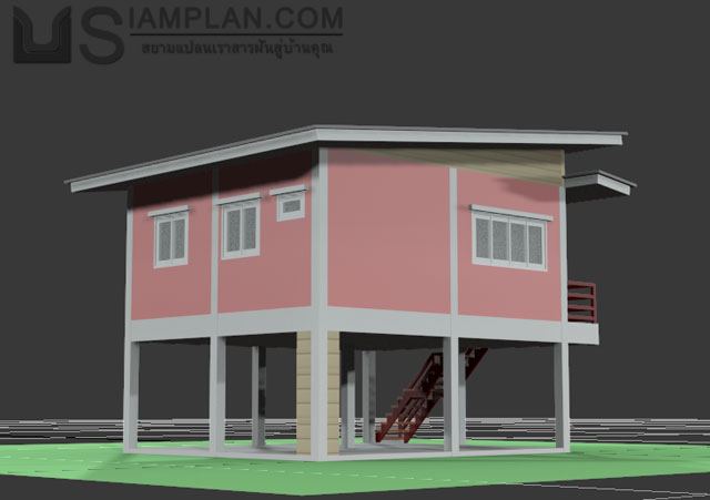 แบบบ้านฟรี 2 ห้องนอน 1 ห้องน้ำ