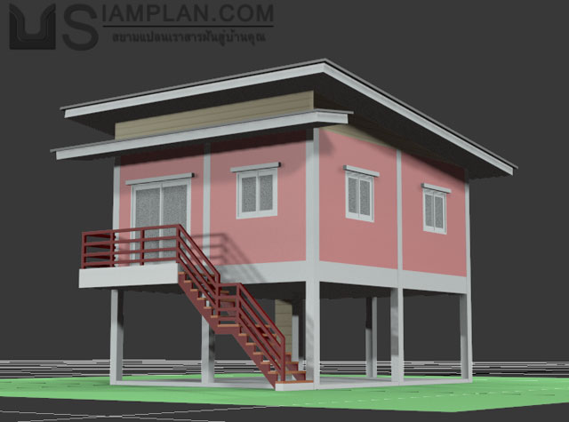 แบบบ้านฟรี 2 ห้องนอน 1 ห้องน้ำ