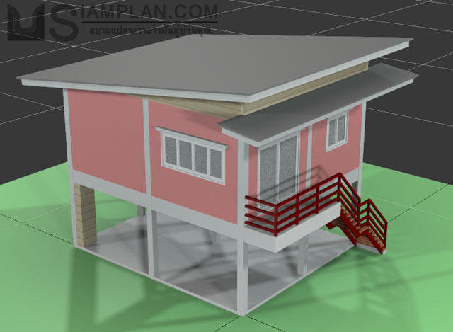 แบบบ้านฟรี 2 ห้องนอน 1 ห้องน้ำ