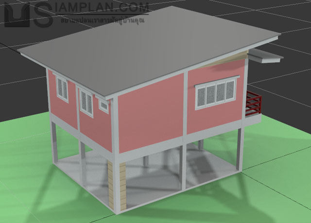 แบบบ้านฟรี 2 ห้องนอน 1 ห้องน้ำ