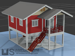 แบบบ้านฟรี 2 ห้องนอน 1 ห้องน้ำ
