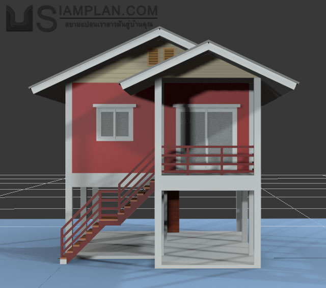 แบบบ้านฟรี 2 ห้องนอน 1 ห้องน้ำ