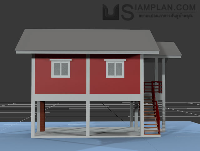 แบบบ้านฟรี 2 ห้องนอน 1 ห้องน้ำ