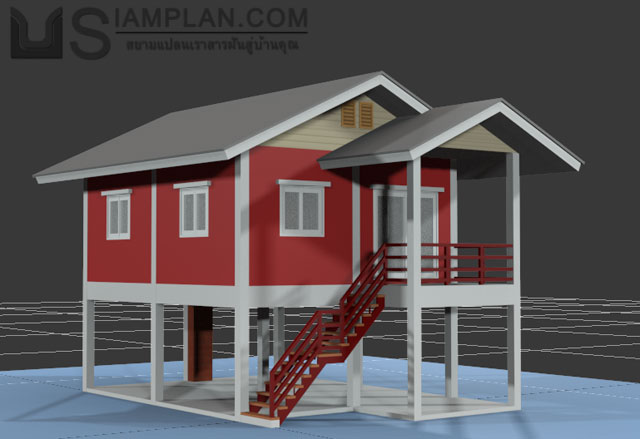แบบบ้านฟรี 2 ห้องนอน 1 ห้องน้ำ