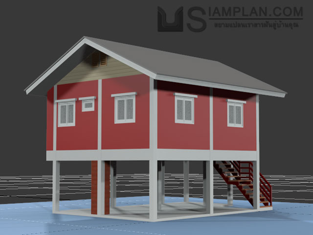 แบบบ้านฟรี 2 ห้องนอน 1 ห้องน้ำ
