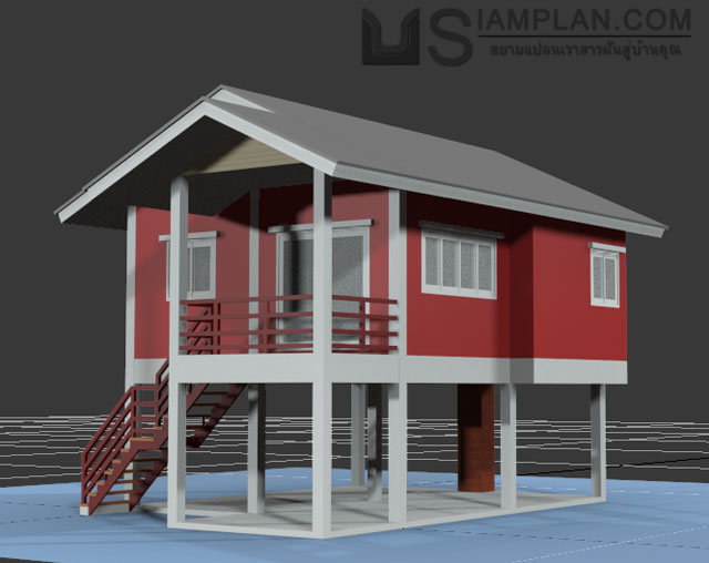 แบบบ้านฟรี 2 ห้องนอน 1 ห้องน้ำ