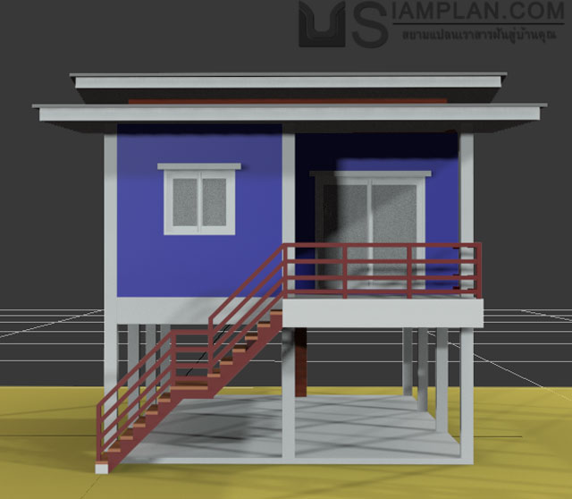 แบบบ้านฟรี 3 ห้องนอน 1 ห้องน้ำ