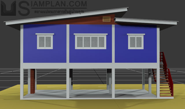 แบบบ้านฟรี 3 ห้องนอน 1 ห้องน้ำ