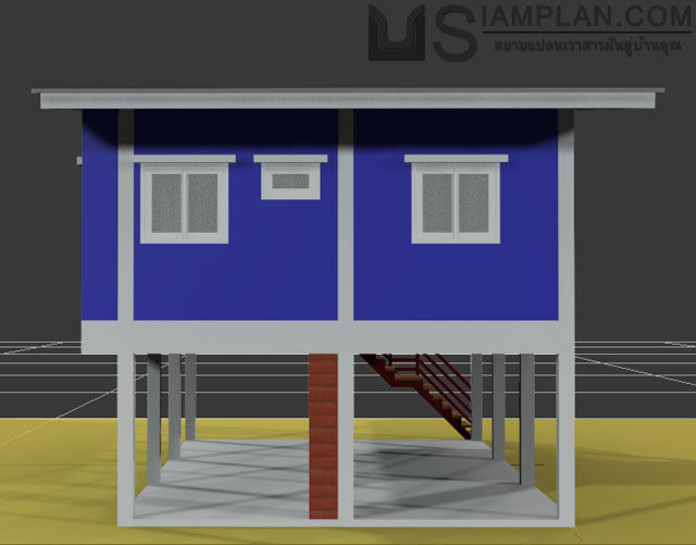 แบบบ้านฟรี 3 ห้องนอน 1 ห้องน้ำ