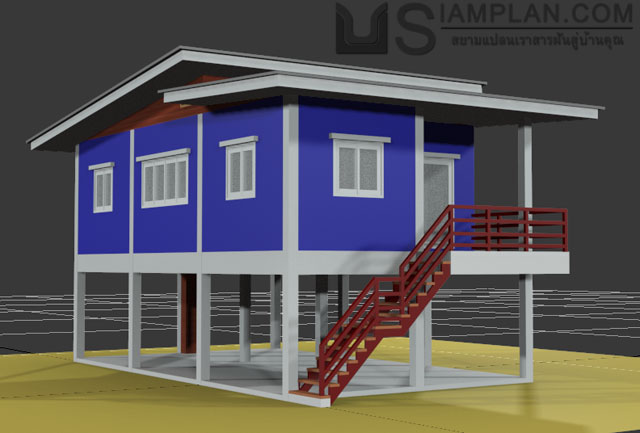 แบบบ้านฟรี 3 ห้องนอน 1 ห้องน้ำ