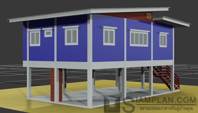 แบบบ้านฟรี 3 ห้องนอน 1 ห้องน้ำ