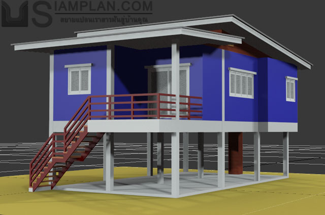 แบบบ้านฟรี 3 ห้องนอน 1 ห้องน้ำ