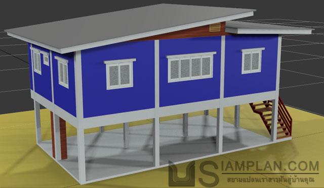 แบบบ้านฟรี 3 ห้องนอน 1 ห้องน้ำ
