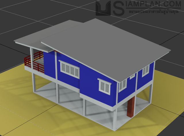 แบบบ้านฟรี 3 ห้องนอน 1 ห้องน้ำ