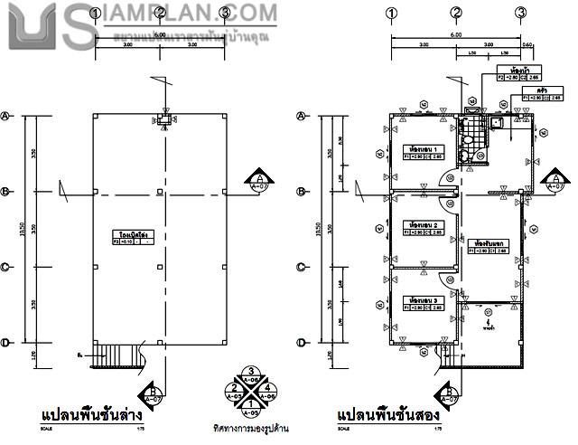 แบบบ้านฟรี 3 ห้องนอน 1 ห้องน้ำ