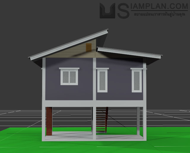 แบบบ้านฟรี 1 ห้องนอน 1 ห้องน้ำ