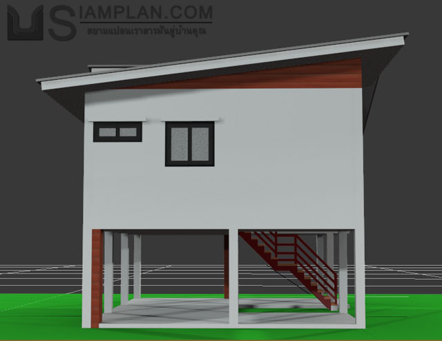 แบบบ้านฟรี 2 ห้องนอน 2 ห้องน้ำ