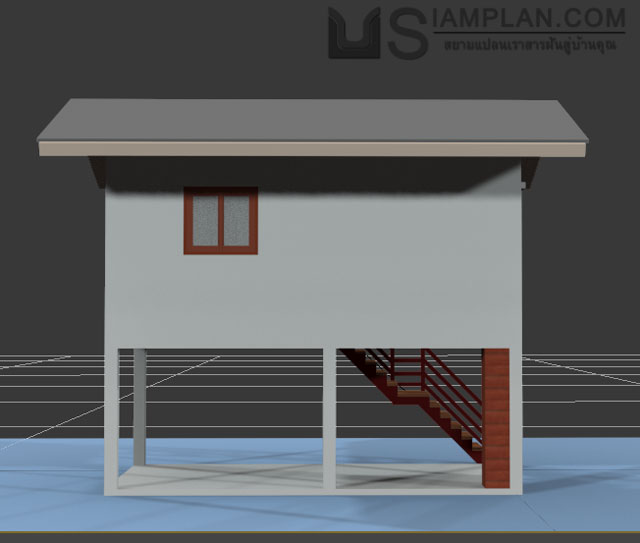 แบบบ้านฟรี 1 ห้องนอน 1 ห้องน้ำ