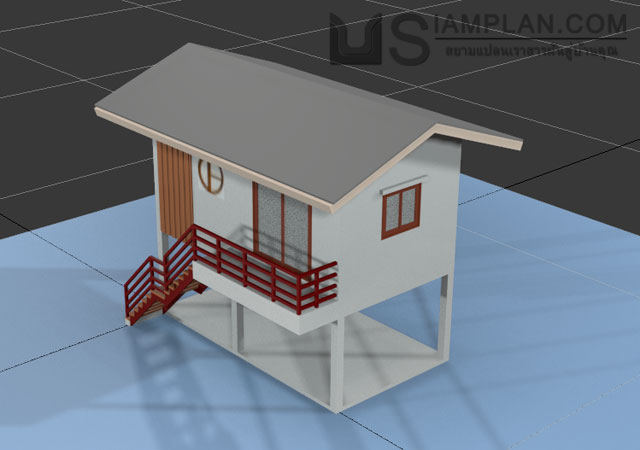 แบบบ้านฟรี 1 ห้องนอน 1 ห้องน้ำ