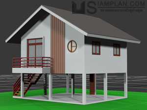 แบบบ้านฟรี 2 ห้องนอน 1 ห้องน้ำ