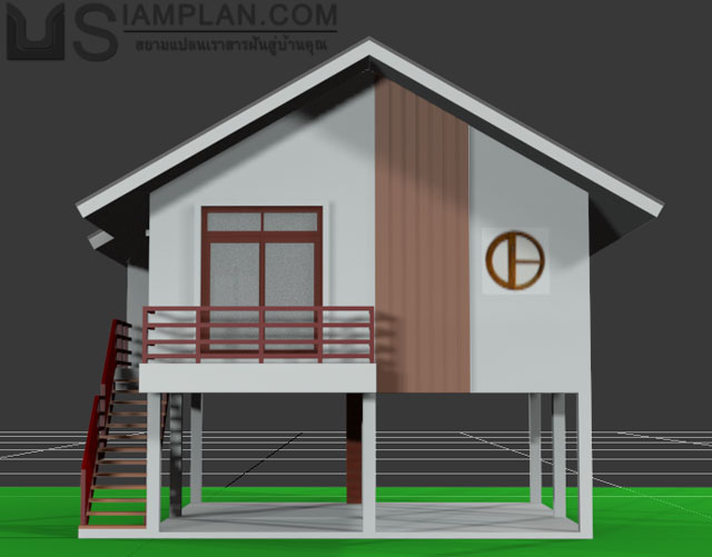 แบบบ้านฟรี 2 ห้องนอน 1 ห้องน้ำ