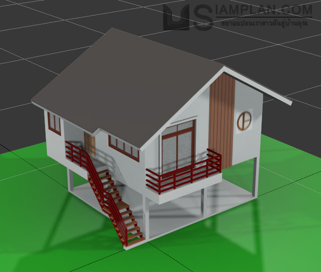 แบบบ้านฟรี 2 ห้องนอน 1 ห้องน้ำ